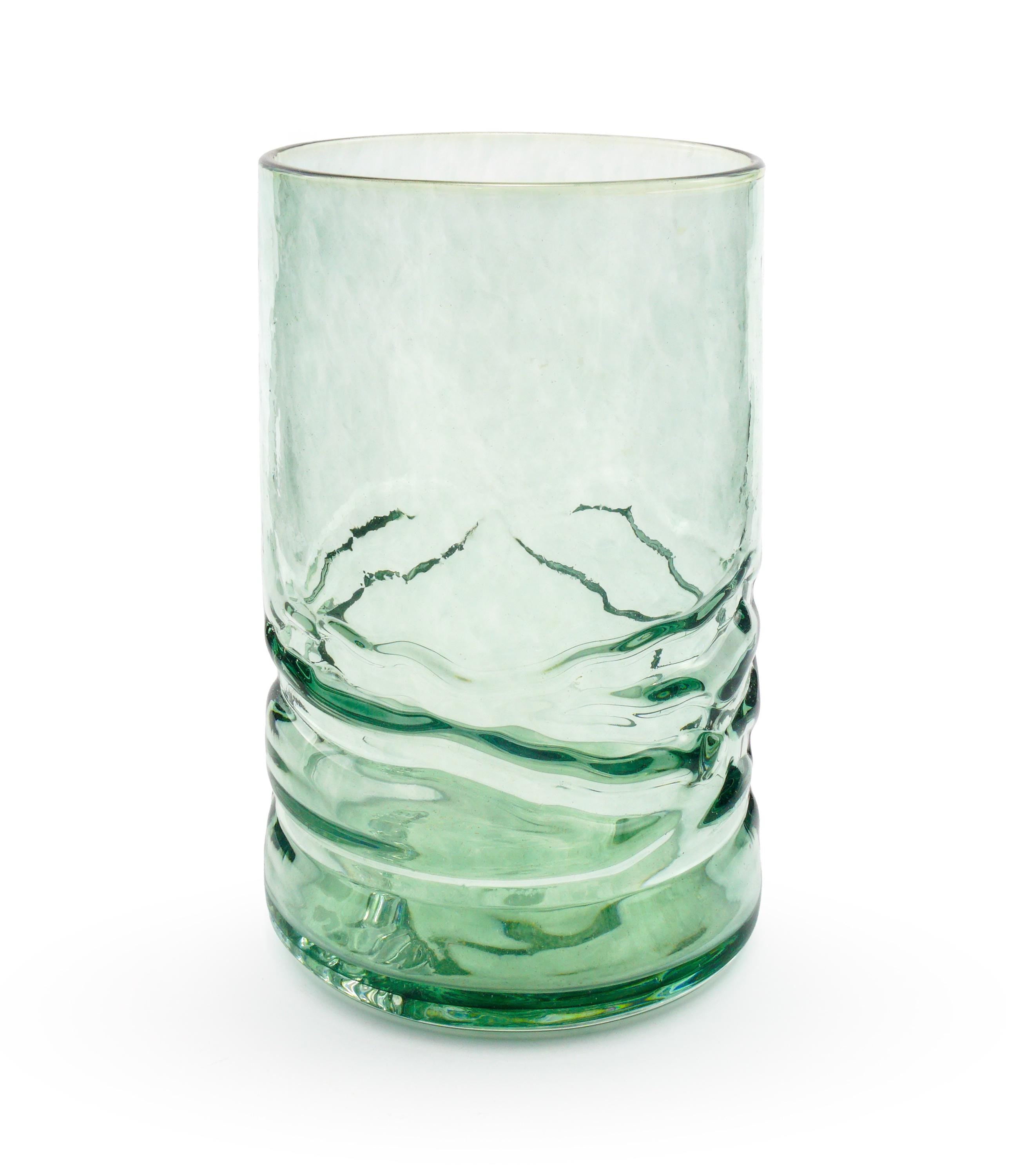 Glassware With Ridges Ridge Tall Tumbler – Nice Time Glass